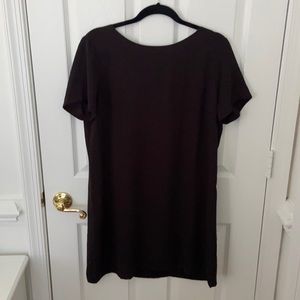Lulus Polyester black t-shirt dress XL